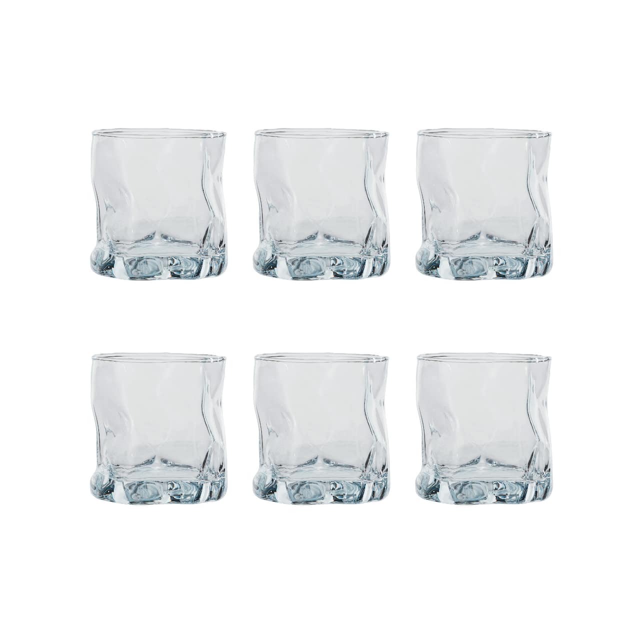 Hello Honey® Clear Round Organic Lowball Glasses, 6ct.